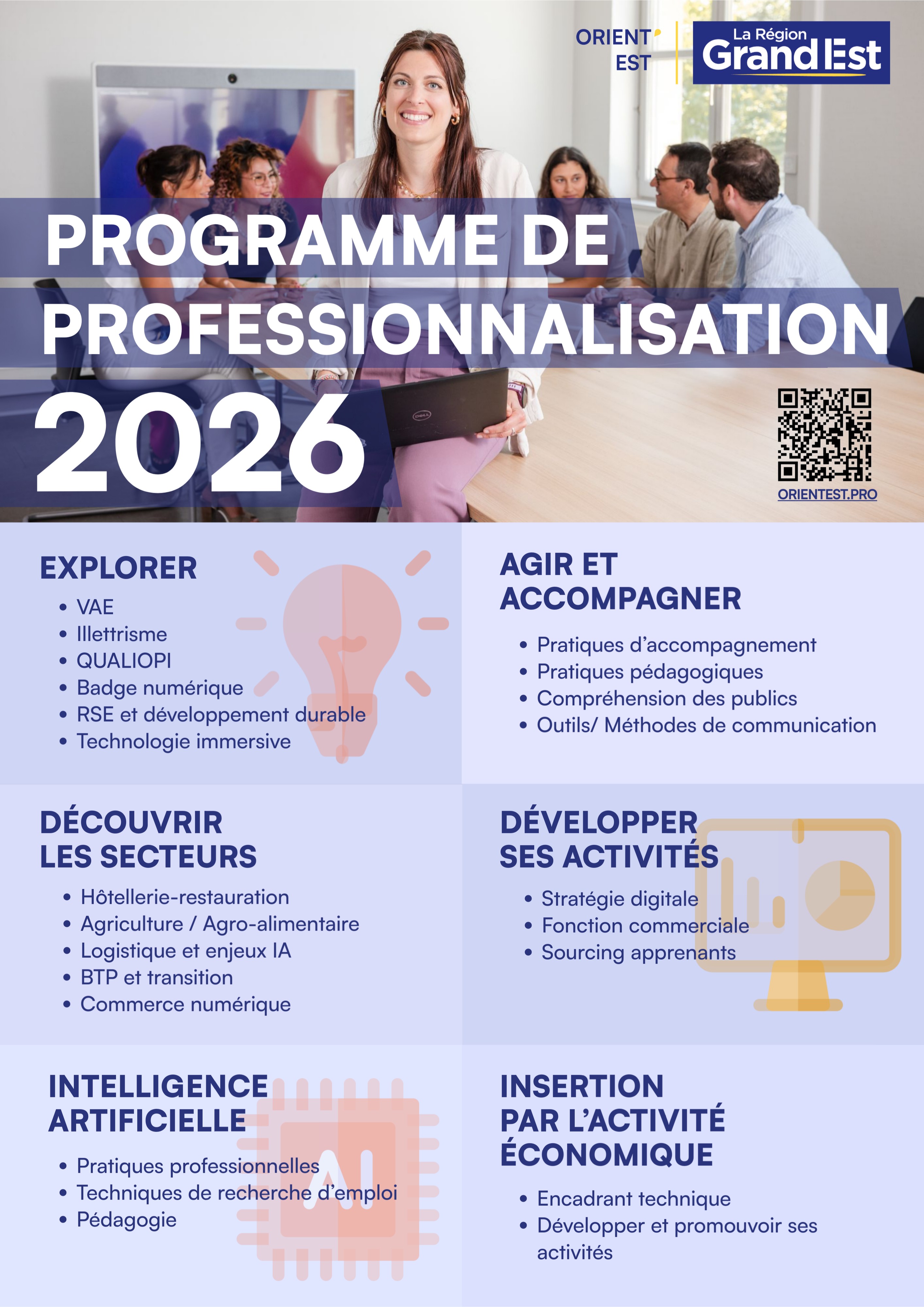 Affiche programme professionnalisation 2026